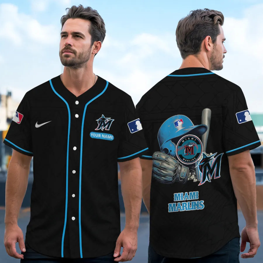 [FLASH SALE] NEW CUSTOMIZED MLB20 MMS MIAMI MARLINS BASEBALL JERSEY