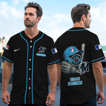 [FLASH SALE] NEW CUSTOMIZED MLB20 MMS MIAMI MARLINS BASEBALL JERSEY