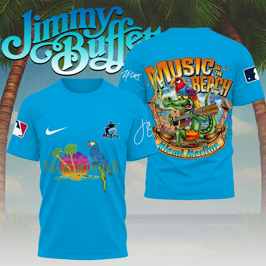 [FLASH SALE] NEW CUSTOMIZED MLB20 MMS MIAMI MARLINS x JIMMY BUFFETT T-SHIRT, HOODIE, ZIP HOODIE