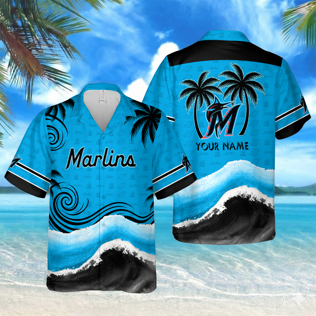 [FLASH SALE] NEW CUSTOMIZED MLB20 MMS MIAMI MARLINS UNISEX HAWAIIAN SHIRT