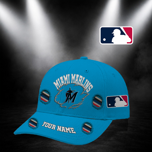 [FLASH SALE] NEW CUSTOMIZED MLB20 MMS MIAMI MARLINS CLASSIC CAP