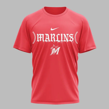[FLASH SALE] NEW CUSTOMIZED MLB20 MMS MIAMI MARLINS MUTICOLOR T-SHIRT