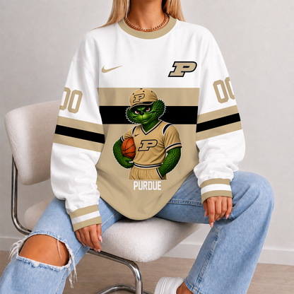 [FAN FAVORITE] NEW CUSTOMIZED NCAA MAM20 PUB PURDUE BOILERMAKERS STRAPPY UNISEX SWEATSHIRT