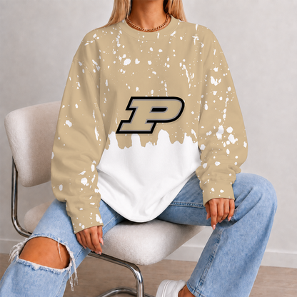 [FAN FAVORITE] NEW CUSTOMIZED NCAA MAM20 PUB PURDUE BOILERMAKERS STRAPPY UNISEX SWEATSHIRT