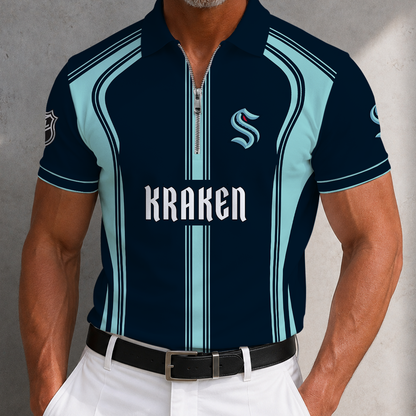[SUPER SALE] NEW CUSTOMIZED NHL20 STK SEATTLE KRAKEN POLO SHIRT