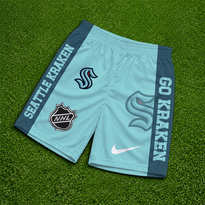 [SUPER SALE] NEW CUSTOMIZED NHL20 STK SEATTLE KRAKEN SHORT PANTS