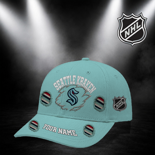 [SUPER SALE] NEW CUSTOMIZED NHL20 STK SEATTLE KRAKEN CLASSIC CAP