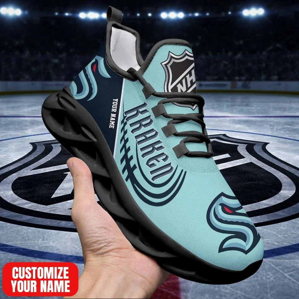 [SUPER SALE] NEW CUSTOMIZED NHL20 STK ST KRAKEN PREMIUM CLUNKY SNEAKERS