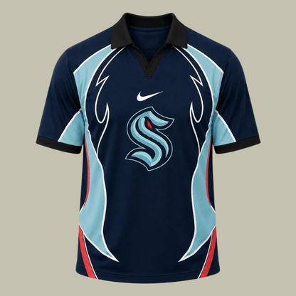 [SUPER SALE] NEW CUSTOMIZED NHL20 STK SEATTLE KRAKEN POLO SHIRT