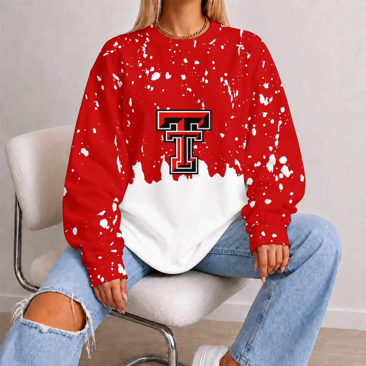 [FAN FAVORITE] NEW CUSTOMIZED NCAA CWS20 TRR TEXAS TECH RED RAIDERS UNISEX SWEATSHIRT