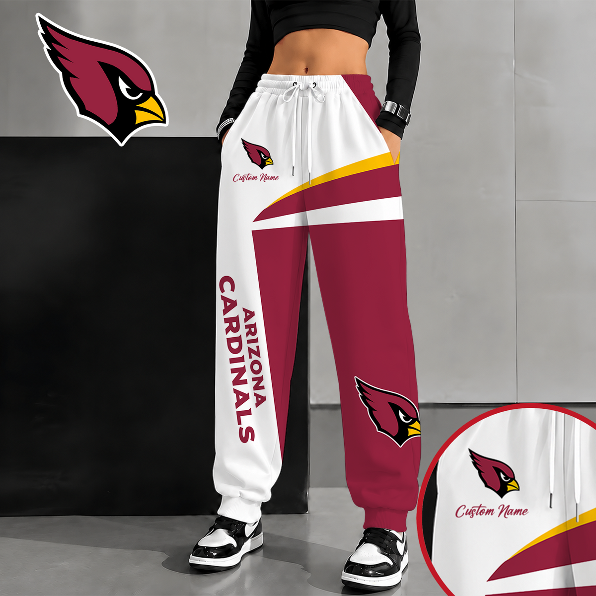 [SPECIAL OFFER] NEW CUSTOMIZED NFL20 ARC ARIZONA CARDINALS SWEATPANTS