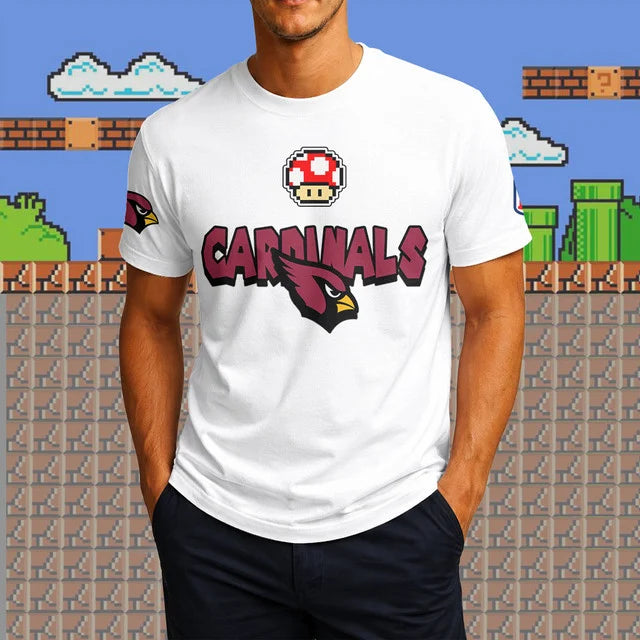 [SPECIAL OFFER] NEW CUSTOMIZED NFL20 ARC ARIZONA CARDINALS SUPER MARIO T-SHIRT, HOODIE, ZIP HOODIE