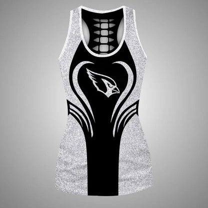 [SPECIAL OFFER] NEW CUSTOMIZED NFL20 ARC ARIZONA CARDINALS HOLLOW TANK TOP & LEGGINGS SET