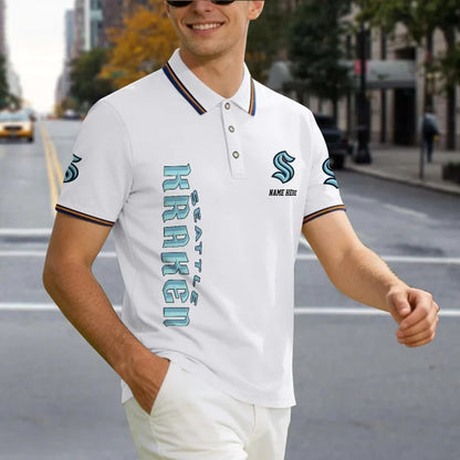 [SUPER SALE] NEW CUSTOMIZED NHL20 STK SEATTLE KRAKEN POLO SHIRT