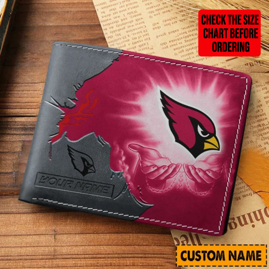 [SPECIAL OFFER] NEW CUSTOMIZED NFL20 ARC ARIZONA CARDINALS LEATHER WALLET