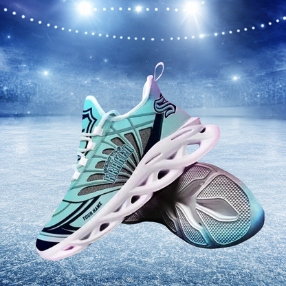 [SUPER SALE] NEW CUSTOMIZED NHL20 STK SEATTLE KRAKEN CLUNKY SNEAKERS