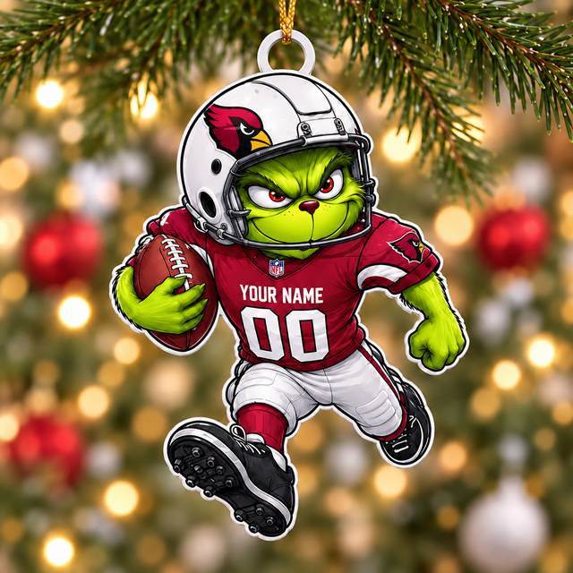 [SPECIAL OFFER] NEW CUSTOMIZED NFL20 ARC ARIZONA CARDINALS CHRISTMAS ACRYLIC ORNAMENT