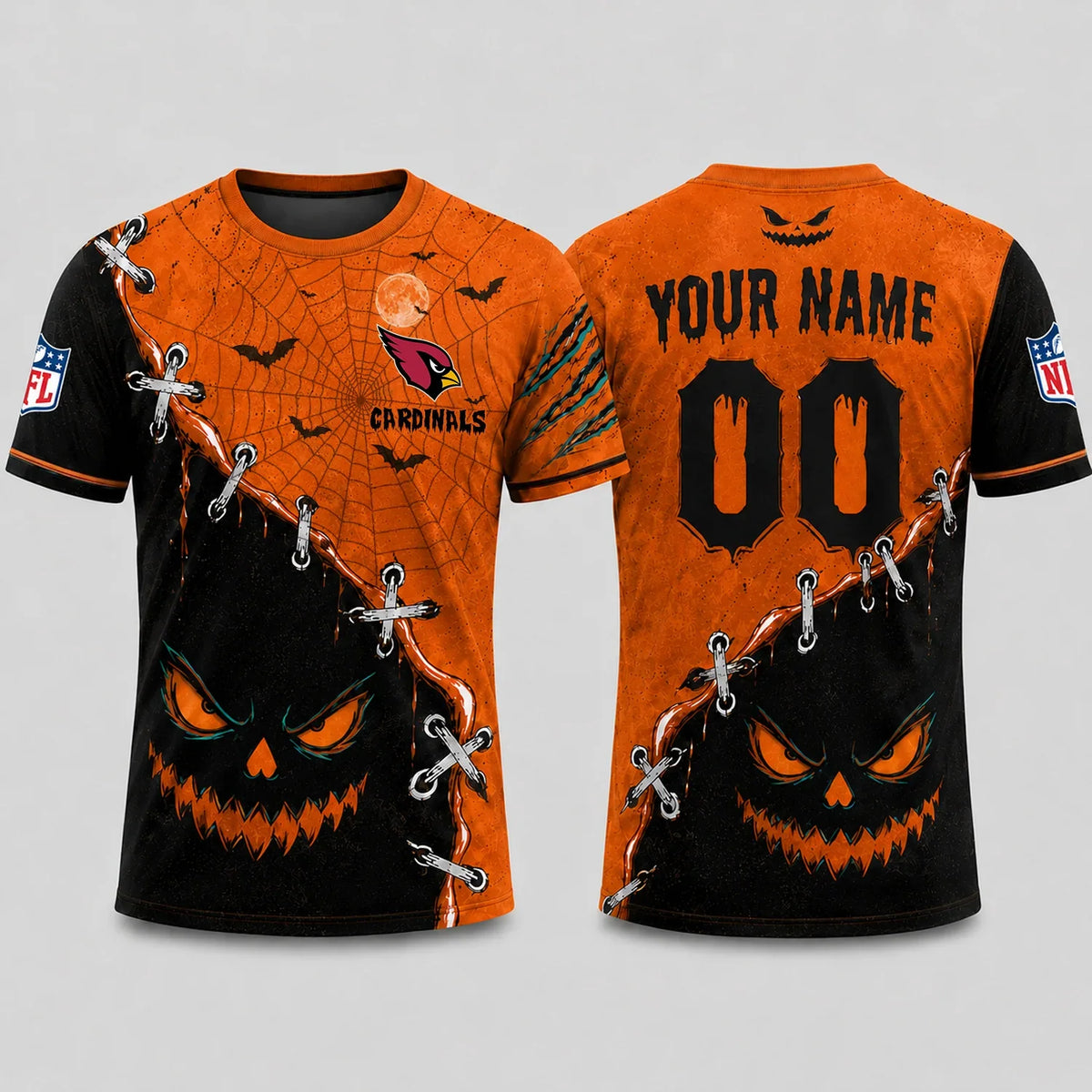 [SPECIAL OFFER] NEW CUSTOMIZED NFL20 ARC ARIZONA CARDINALS HALLOWEEN T-SHIRT, HOODIE & ZIP HOODIE