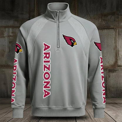 [SPECIAL OFFER] NEW CUSTOMIZED NFL20 ARC ARIZONA CARDINALS MEN'S MULTICOLOR QUARTER-ZIP PULLOVER
