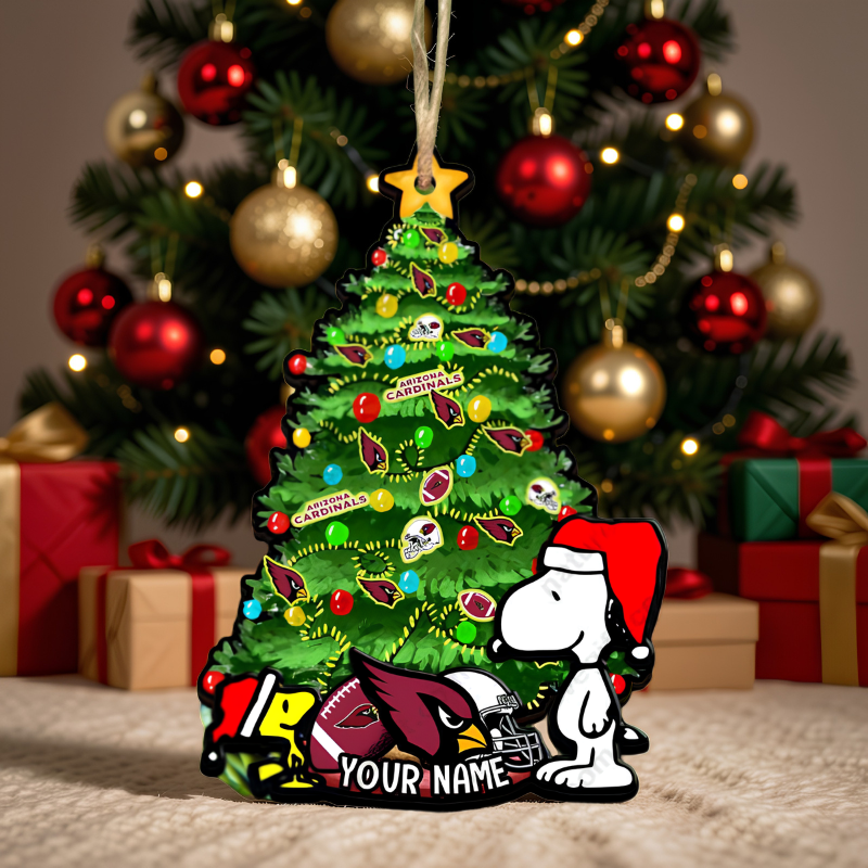 [SPECIAL OFFER] NEW CUSTOMIZED NFL20 ARC ARIZONA CARDINALS CHRISTMAS ACRYLIC ORNAMENT