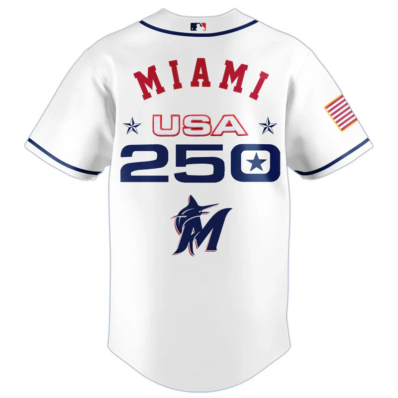 [FLASH SALE] NEW CUSTOMIZED MLB20 MMS MIAMI MARLINS BASEBALL JERSEY