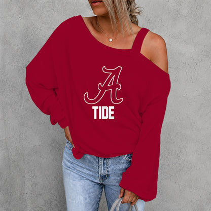 [FAN FAVORITE] NEW CUSTOMIZED NCAA CWS21 ABC ALABAMA CRIMSON TIDE DROP SHOULDER SWEATSHIRT