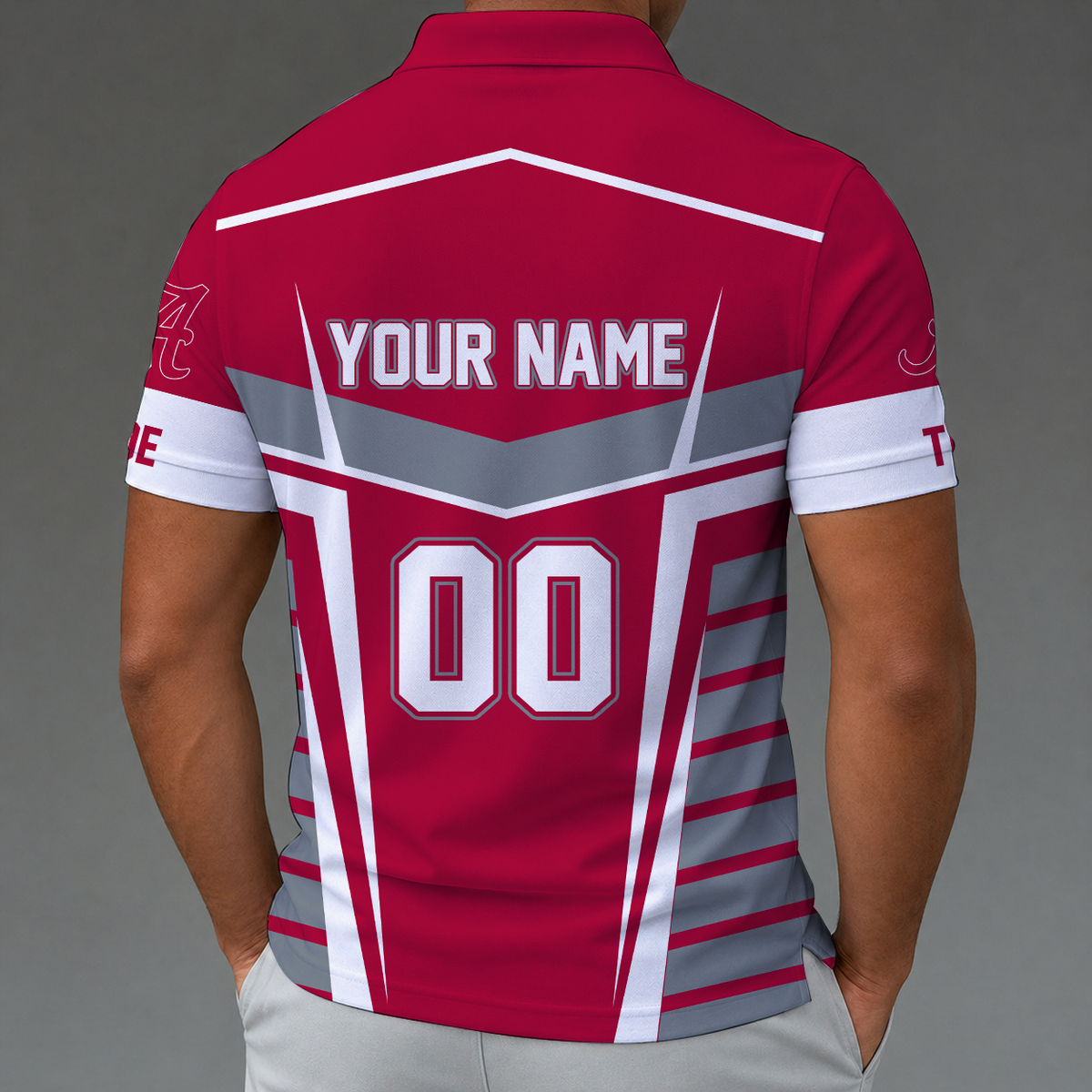 [FAN FAVORITE] NEW CUSTOMIZED NCAA CWS21 ABC ALABAMA CRIMSON TIDE POLO SHIRT