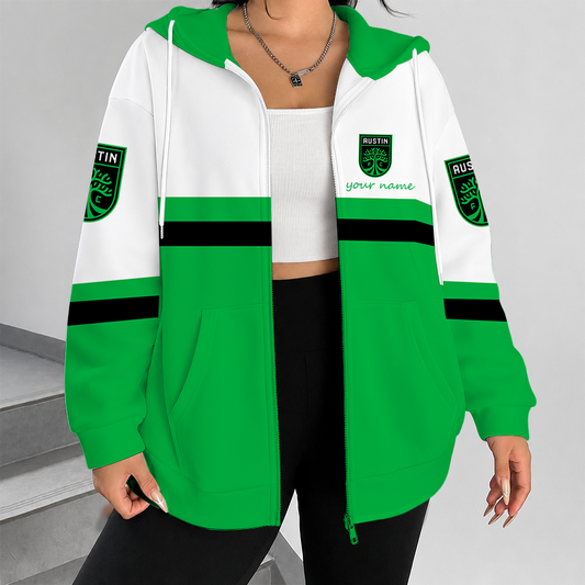 [FAN EXCLUSIVE] NEW CUSTOMIZED MLS21 ATF AUSTIN FC ZIP HOODIE