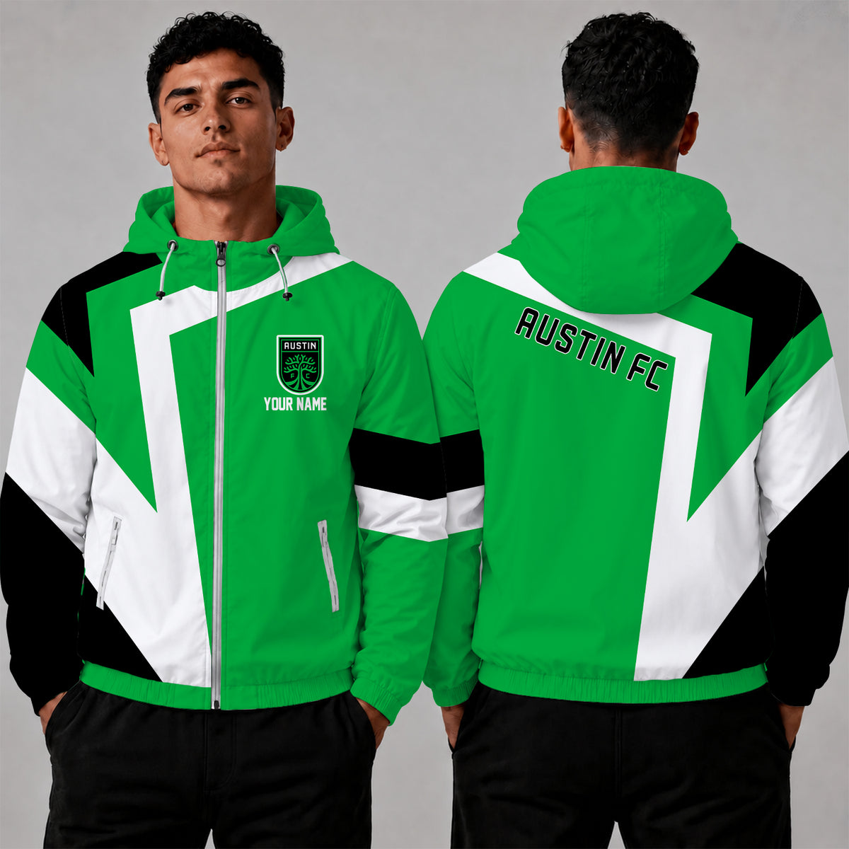 [FAN EXCLUSIVE] NEW CUSTOMIZED MLS21 ATF AUSTIN FC WINDBREAKER JACKET