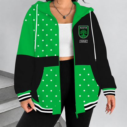 [FAN EXCLUSIVE] NEW CUSTOMIZED MLS21 ATF AUSTIN FC ZIP HOODIE