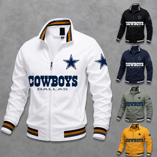 [SPECIAL OFFER] NEW CUSTOMIZED NFL21 DCB DALLAS COWBOYS MULTICOLOR MEN'S CASUAL JACKET