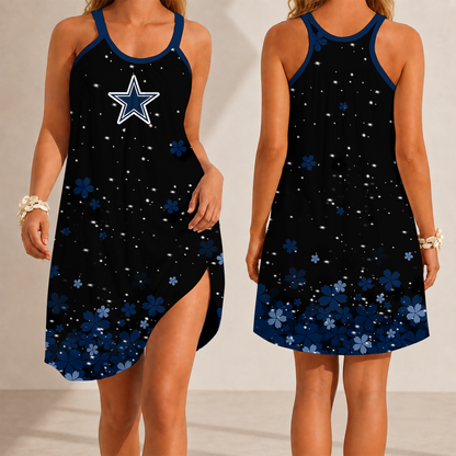 [SPECIAL OFFER] NEW CUSTOMIZED NFL21 DCB DALLAS COWBOYS CAMISOLE DRESS