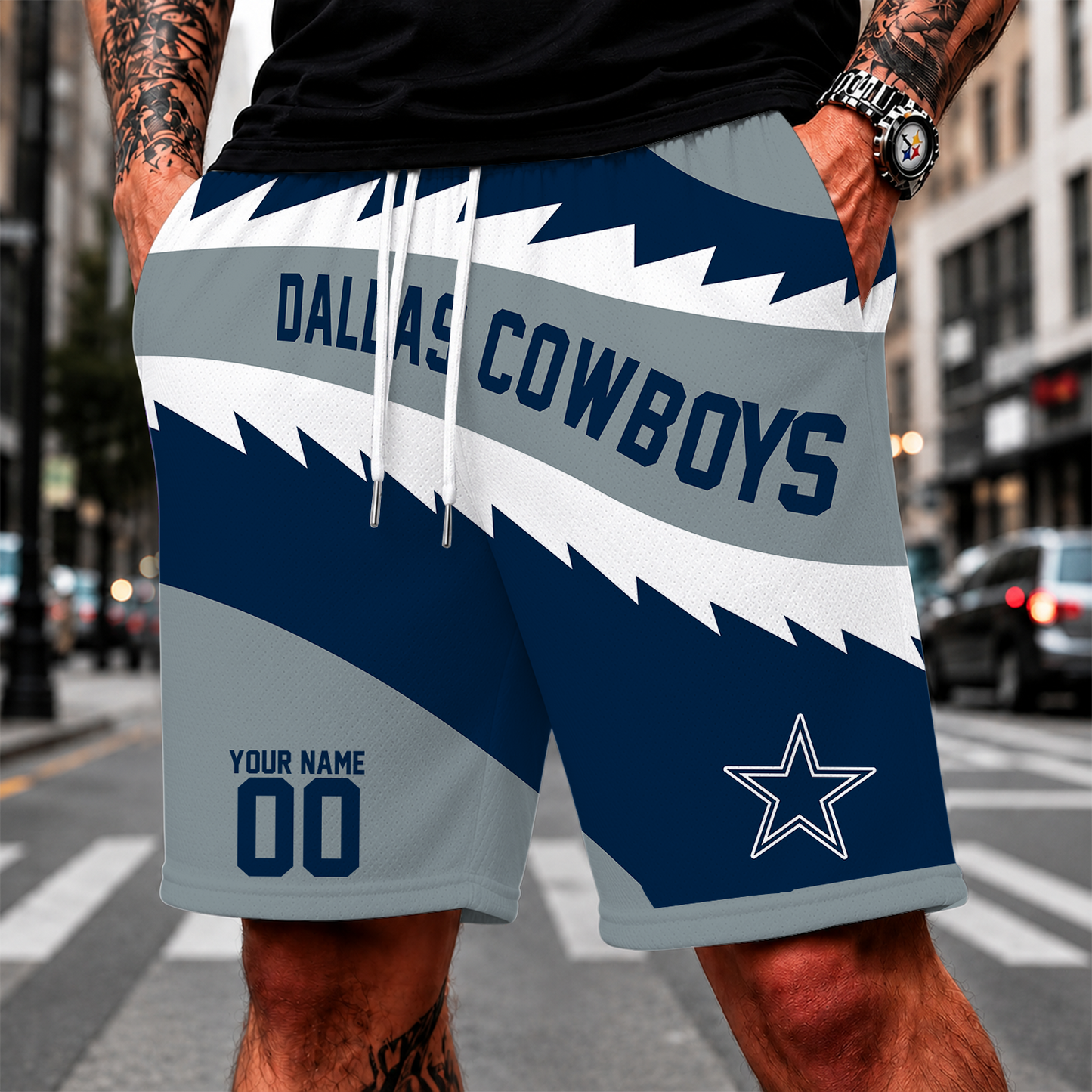 [SPECIAL OFFER] NEW CUSTOMIZED NFL21 DCB DALLAS COWBOYS SHORT PANTS