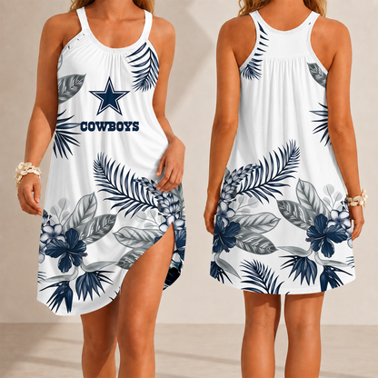 [SPECIAL OFFER] NEW CUSTOMIZED NFL21 DCB DALLAS COWBOYS CAMISOLE DRESS