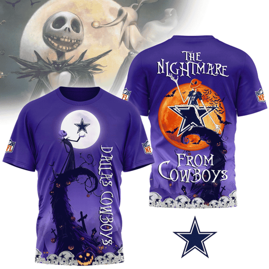 [SPECIAL OFFER] NEW CUSTOMIZED NFL21 DCB DALLAS COWBOYS HALLOWEEN THE NIGHTMARE APPAREL
