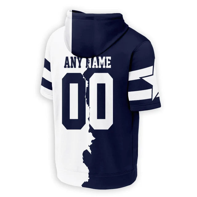 [SPECIAL OFFER] NEW CUSTOMIZED NFL21 DCB DALLAS COWBOYS SHORT SLEEVE HOODIE T-SHIRT
