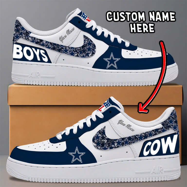 LIMITED EDITION - NEW CUSTOMIZED NFL21 DCB DALLAS COWBOYS AF1 SNEAKERS