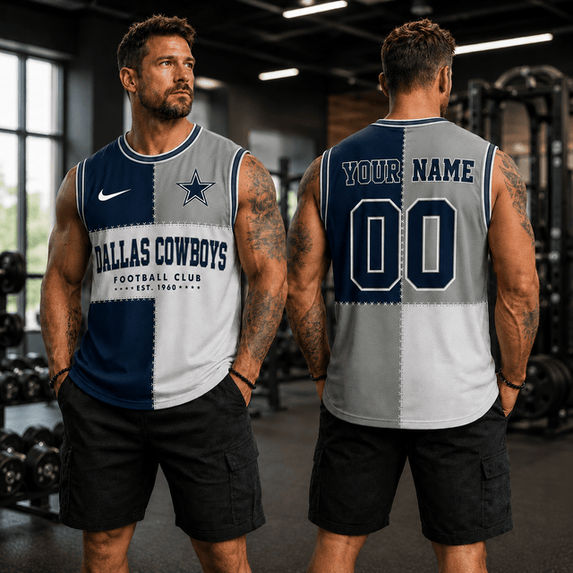 [SPECIAL OFFER] NEW CUSTOMIZED NFL21 DCB DALLAS COWBOYS MEN'S GYM SHIRT