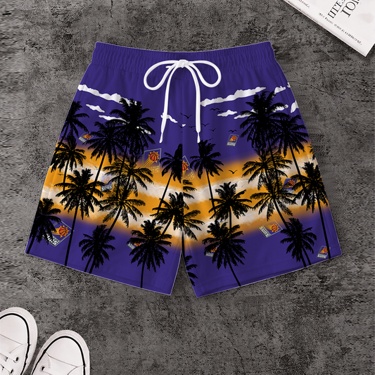 [HOT DEAL] NEW CUSTOMIZED NBA21 PSU PHOENIX SUNS SHORT PANTS