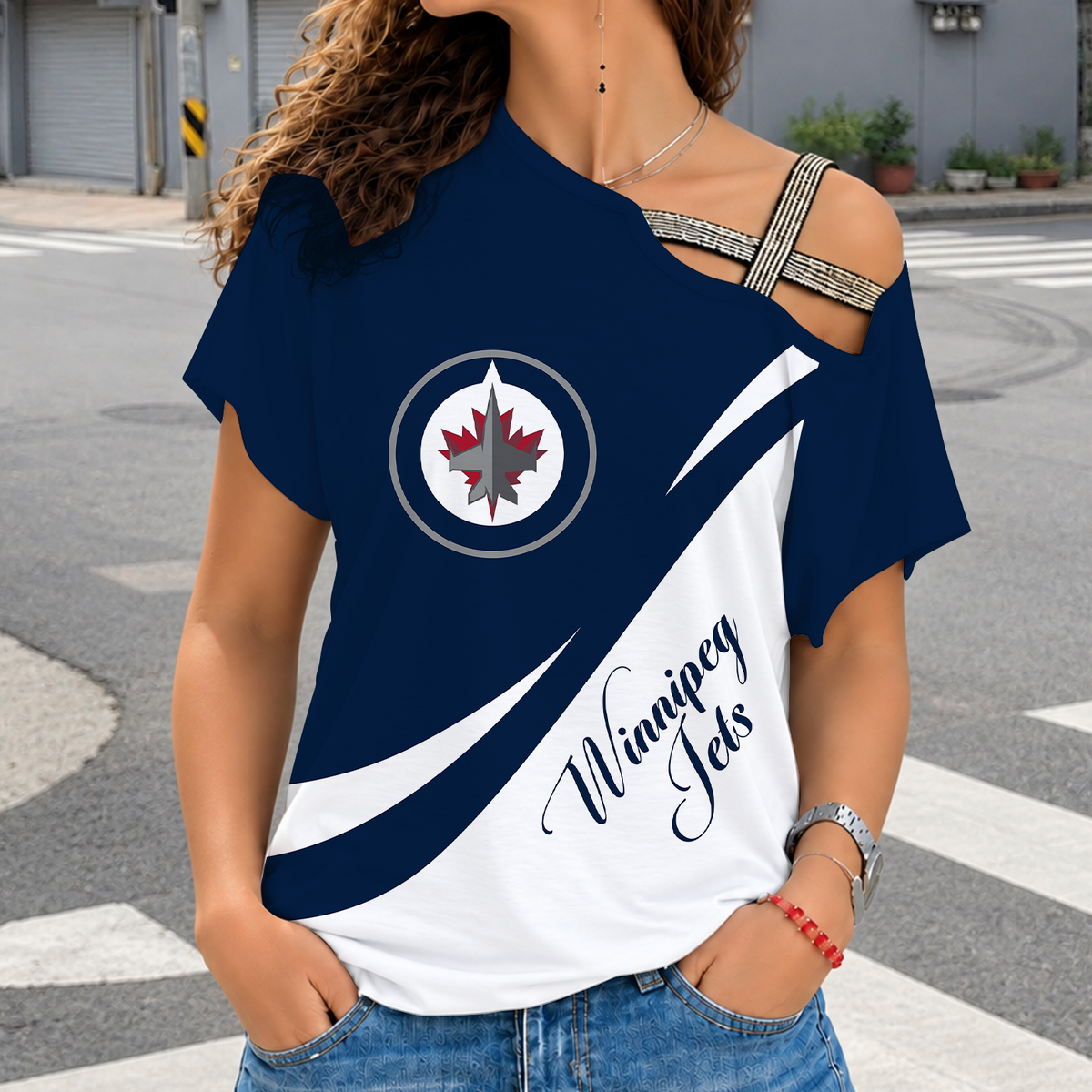 [SUPER SALE] NEW CUSTOMIZED NHL21 WPJ WINNIPEG JETS SHOULDER SHIRT