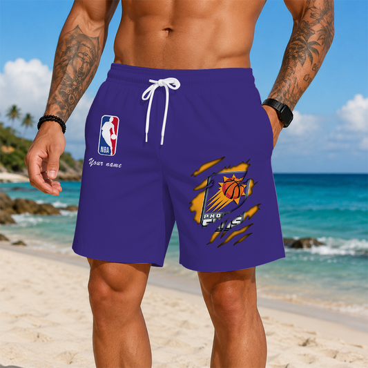 [HOT DEAL] NEW CUSTOMIZED NBA21 PSU PHOENIX SUNS SHORT PANTS