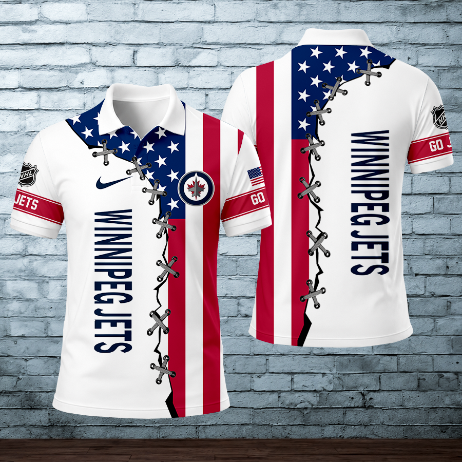 [SUPER SALE] NEW CUSTOMIZED NHL21 WPJ WINNIPEG JETS POLO SHIRT