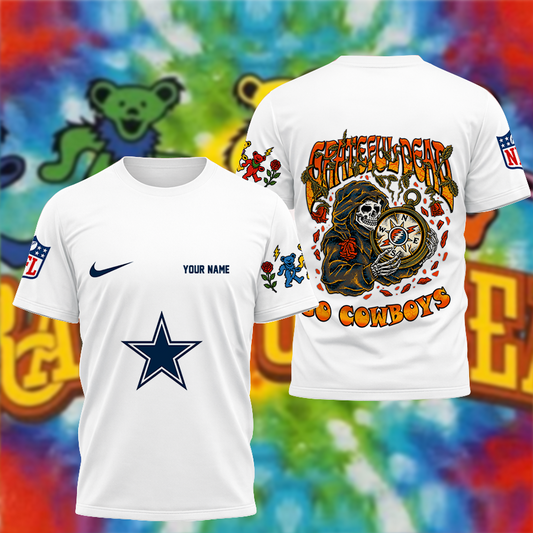 [SPECIAL OFFER] NEW CUSTOMIZED NFL21 DCB DALLAS COWBOYS x GRATEFUL DEAD T-SHIRT, HOODIE, ZIP HOODIE
