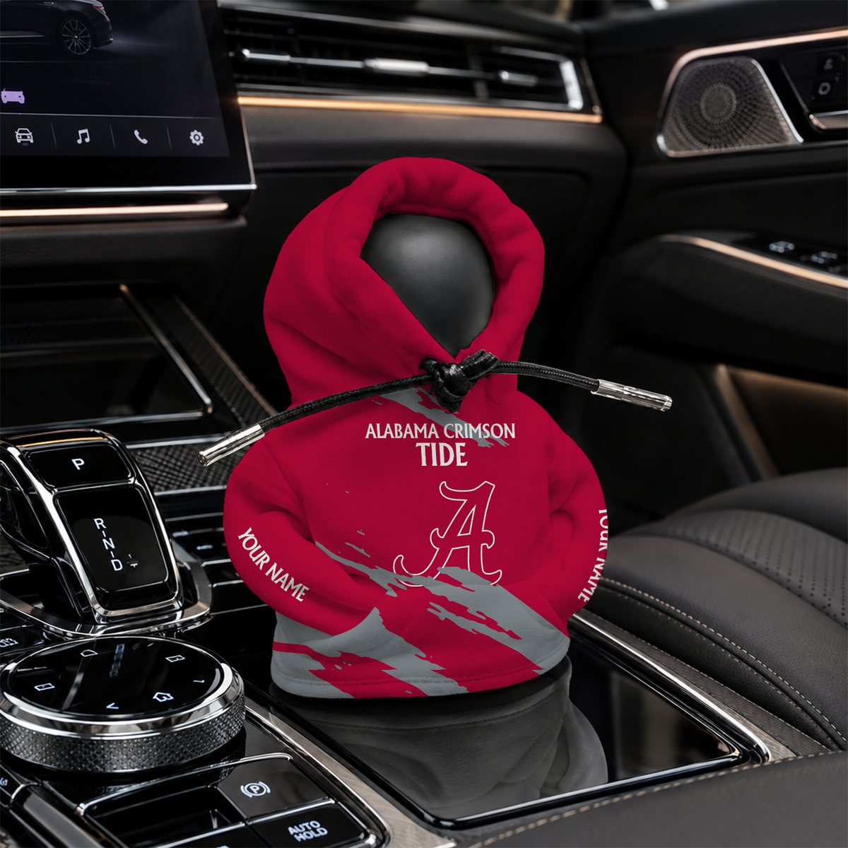[FAN FAVORITE] NEW CUSTOMIZED NCAA CWS21 ABC ALABAMA CRIMSON TIDE AUTOMOTIVE HOODIE SHIFT KNOB COVER