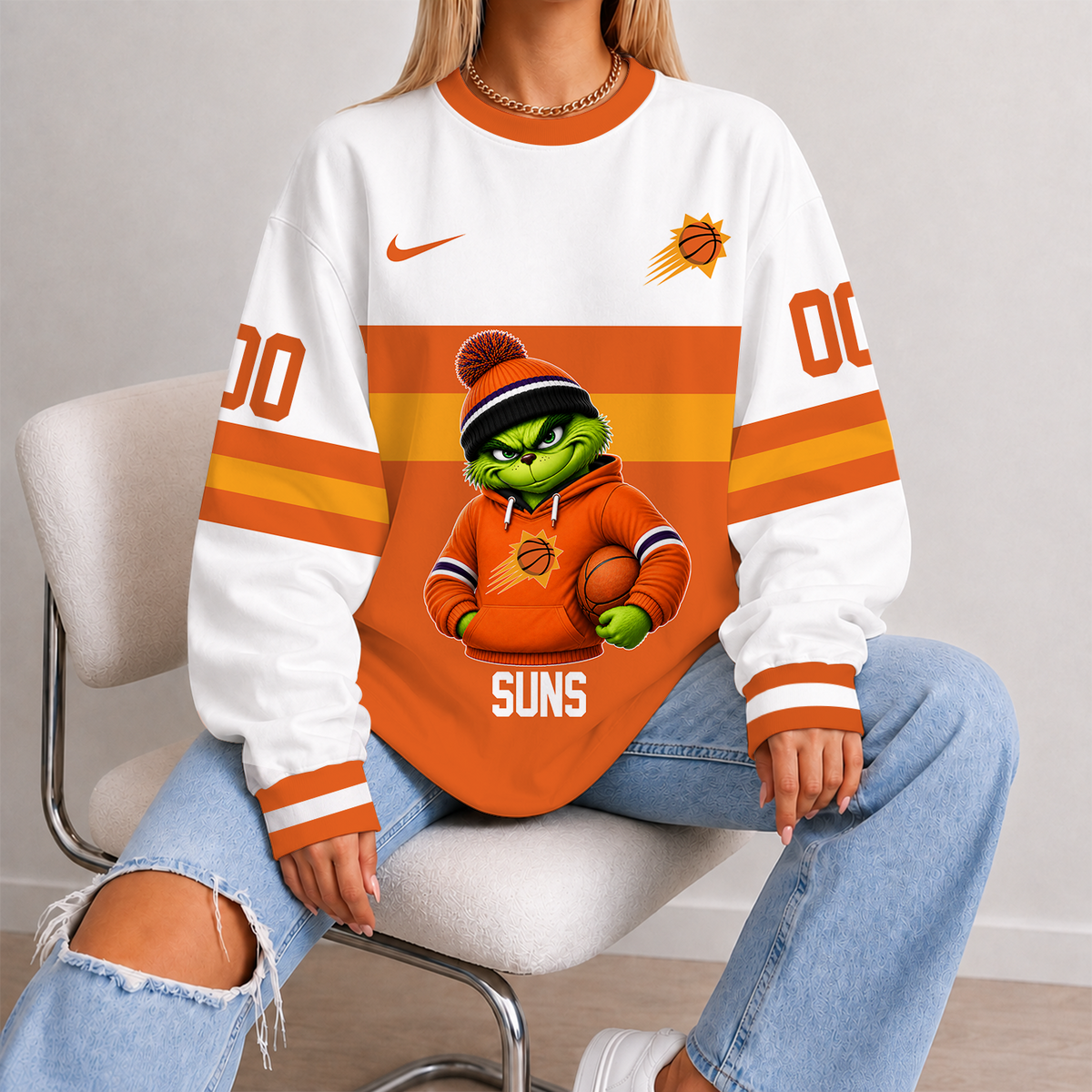 [HOT DEAL] NEW CUSTOMIZED NBA21 PSU PHOENIX SUNS UNISEX SWEATSHIRT