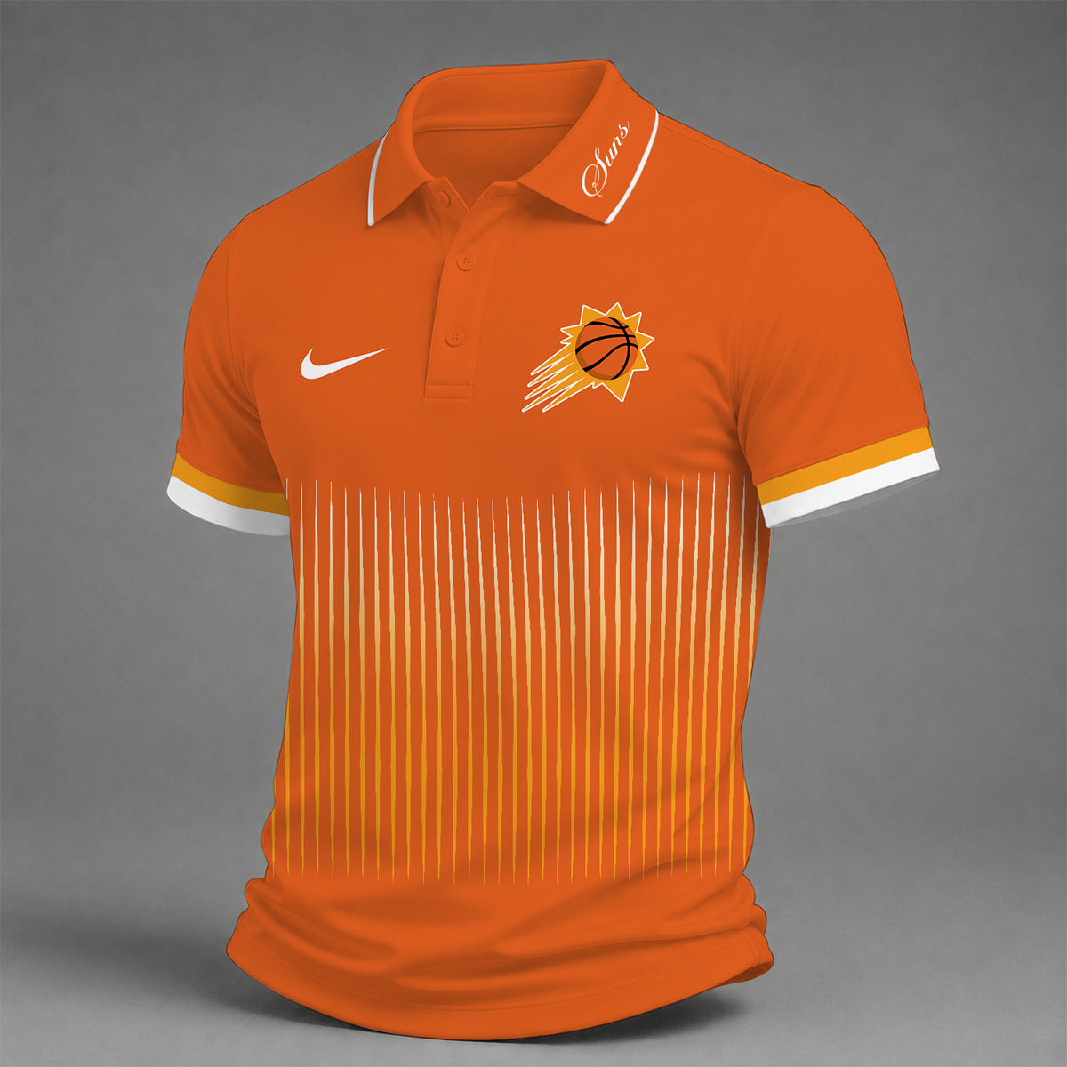 [HOT DEAL] NEW CUSTOMIZED NBA21 PSU PHOENIX SUNS POLO SHIRT