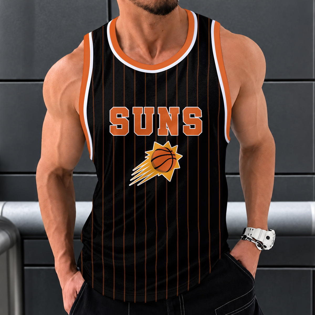[HOT DEAL] NEW CUSTOMIZED NBA21 PSU PHOENIX SUNS UNISEX TANK TOP