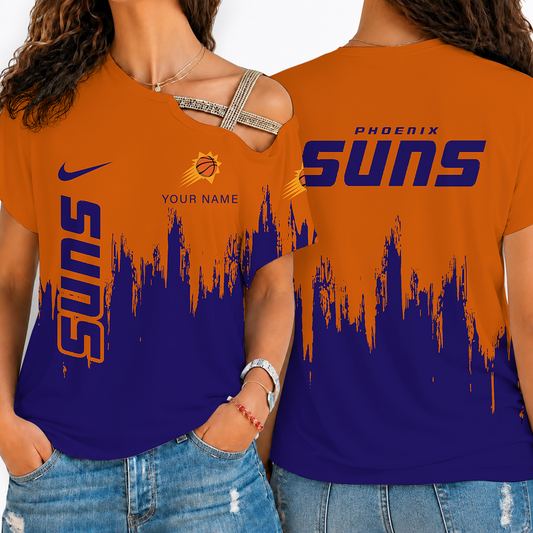 [HOT DEAL] NEW CUSTOMIZED NBA21 PSU PHOENIX SUNS SHOULDER SHIRT