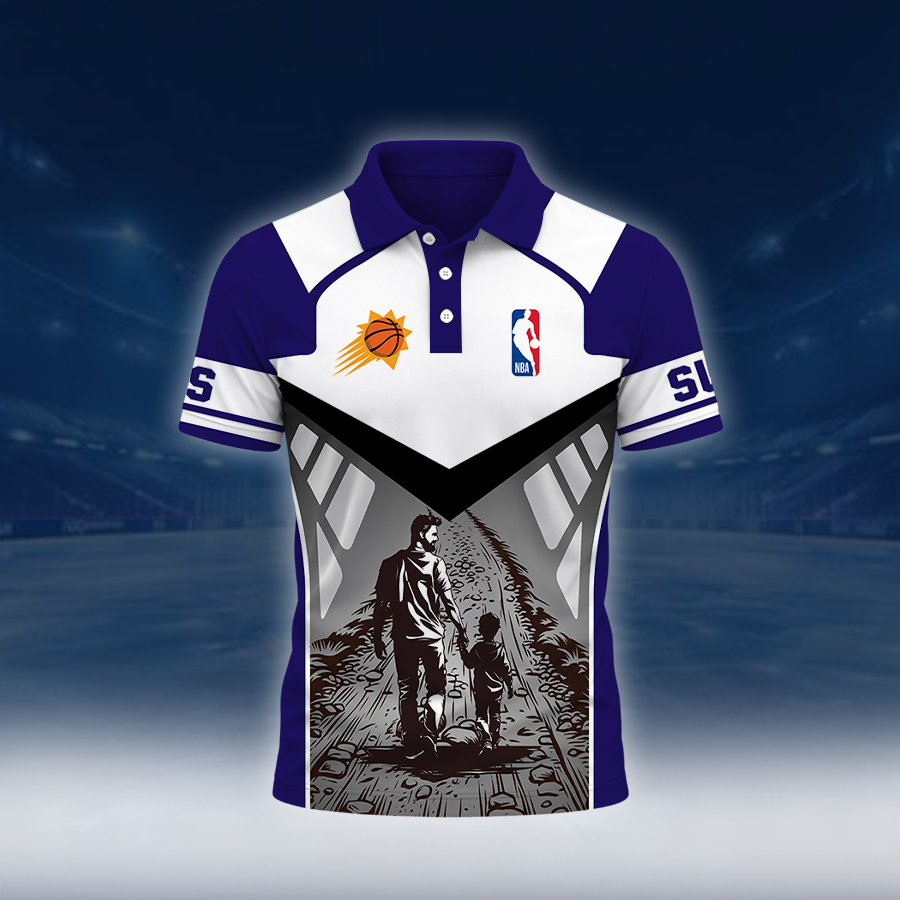 [HOT DEAL] NEW CUSTOMIZED NBA21 PSU PHOENIX SUNS POLO SHIRT