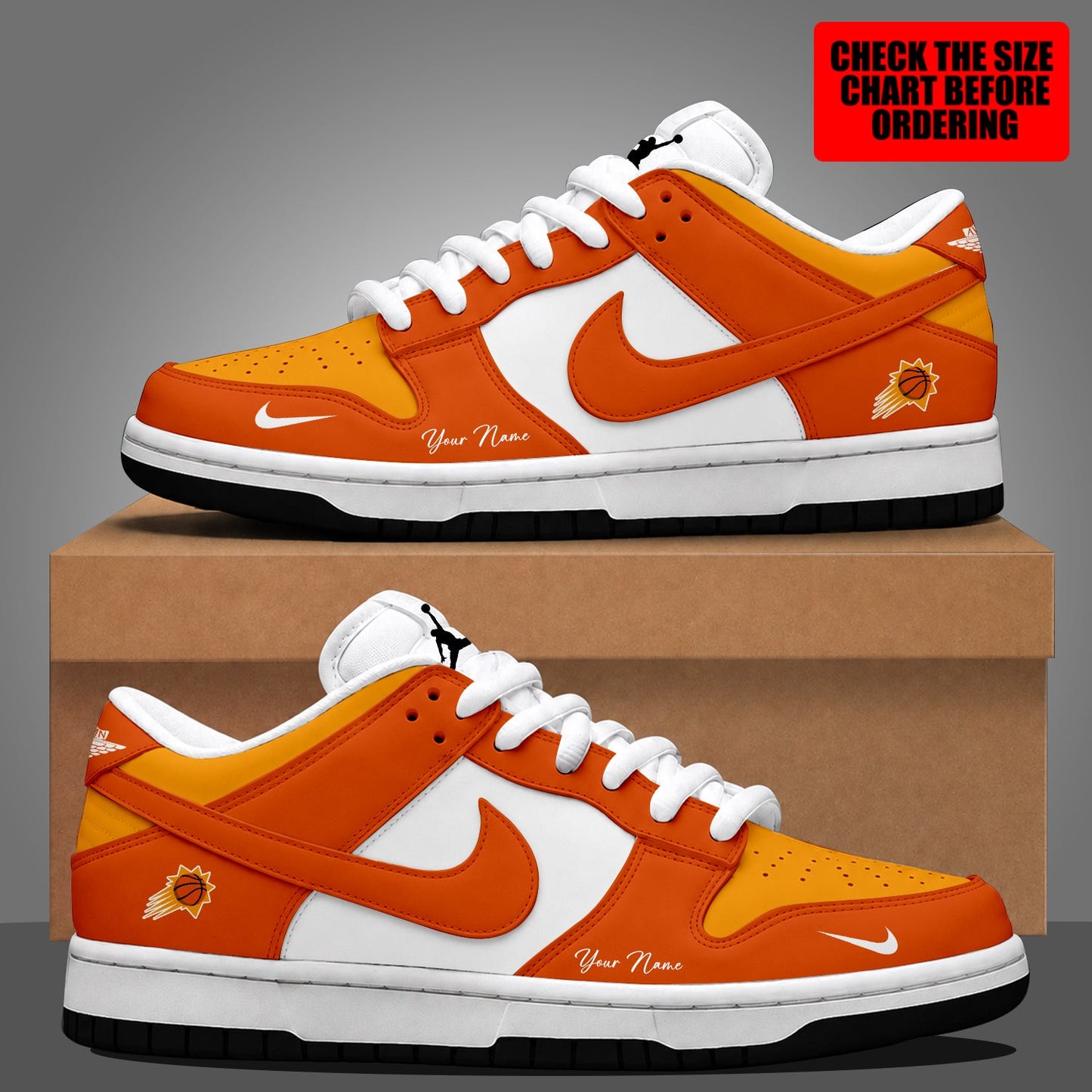 [HOT DEAL] NEW CUSTOMIZED NBA21 PSU PHOENIX SUNS DUNK LOW SHOES